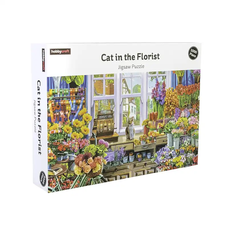 Cat in the Florist Jigsaw Puzzle 1000 Pieces Price Drop