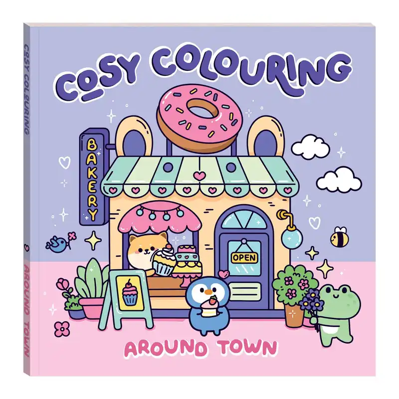 Cosy Colouring Around Town Colouring Book Fan Favorite