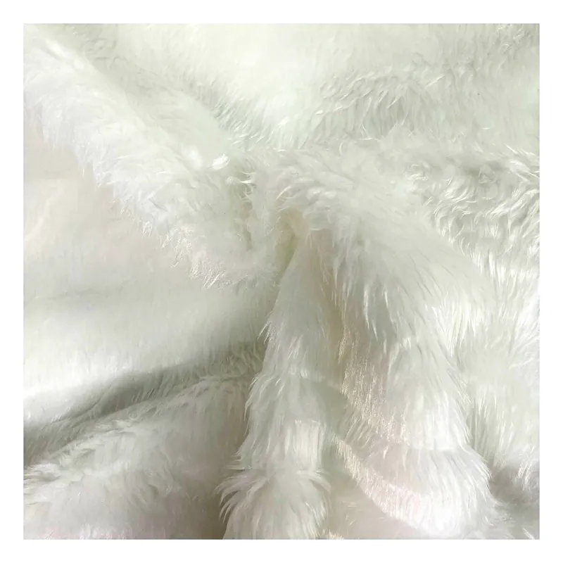 Latest White Fun Fur Fabric by the Metre