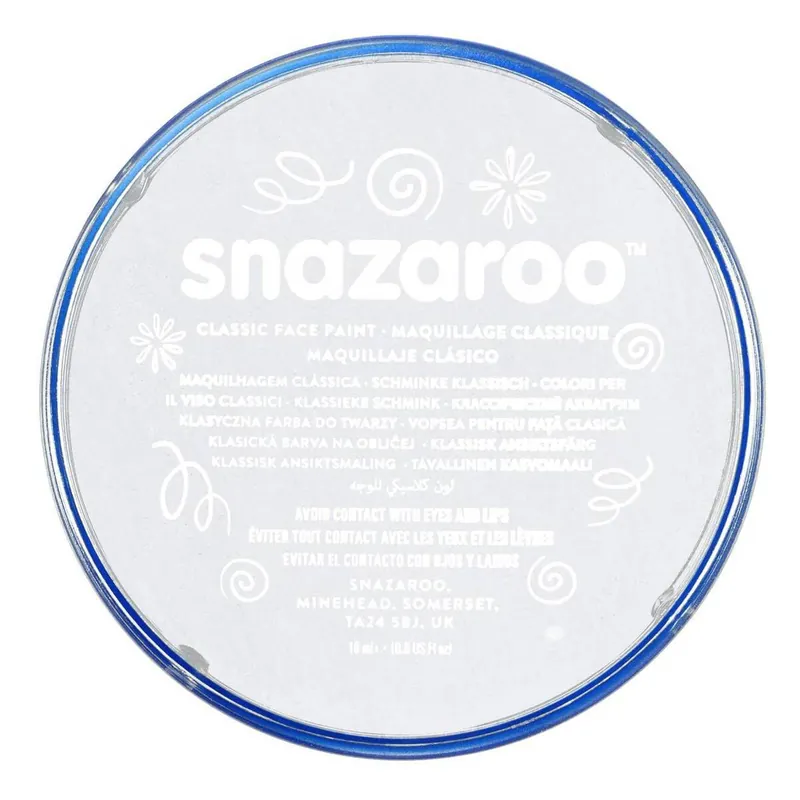 Snazaroo White Face Paint Compact 18ml Handmade
