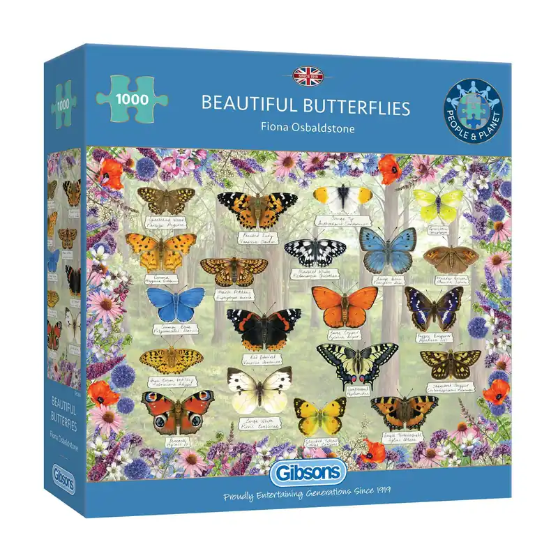 Don’t Miss Out Gibsons Beautiful Butterflies Jigsaw Puzzle 1000 Pieces