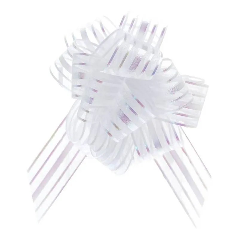 White Organza Pull Bow 3cm Save Now