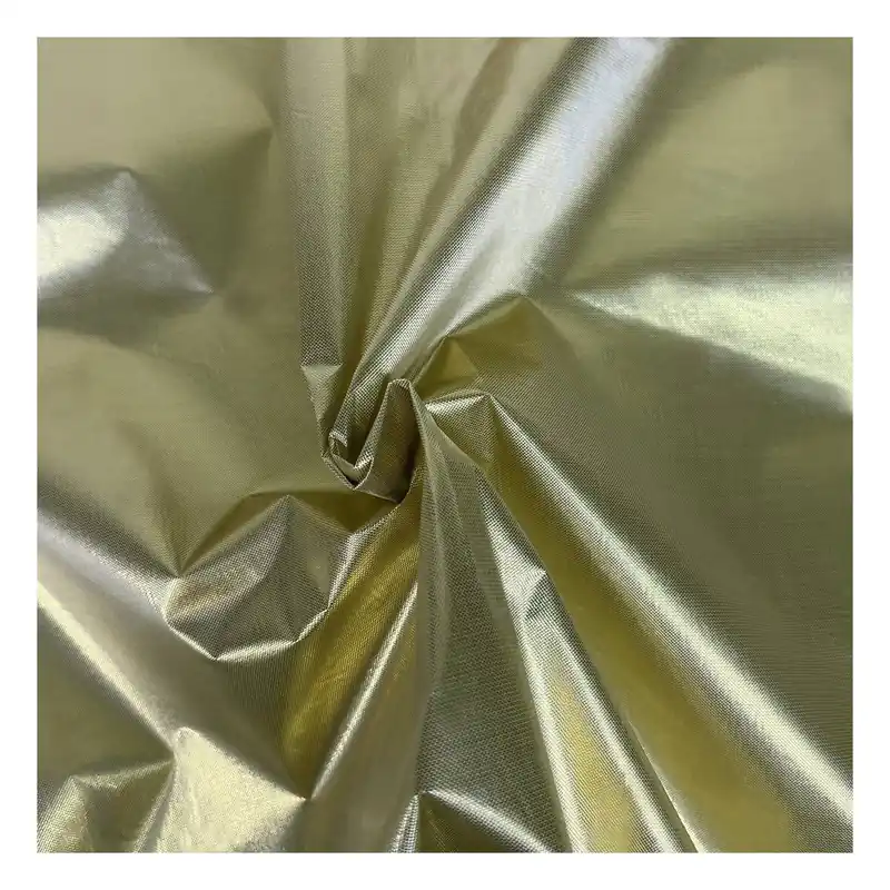 Handmade Gold Metallic Sheer Fabric by the Metre