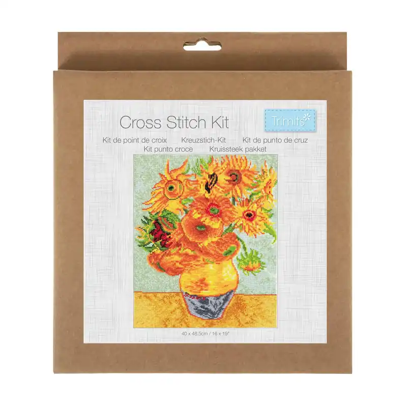 Authentic Trimits Autumn Bloom Large Cross Stitch Kit 32cm x 40cm