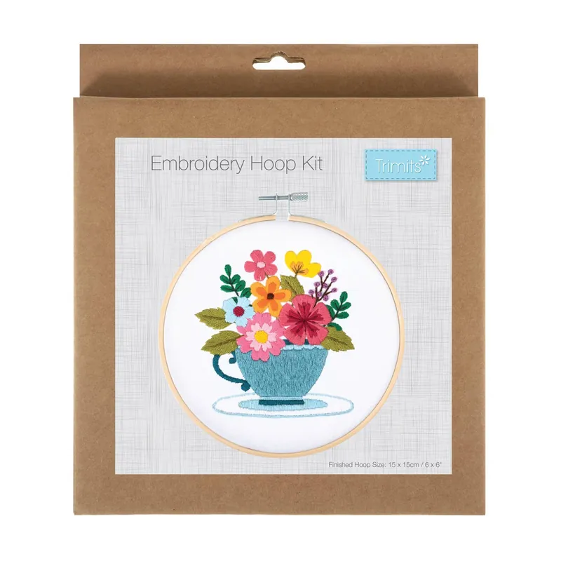 Trimits Spring Floral Embroidery Hoop Kit Trusted Brand