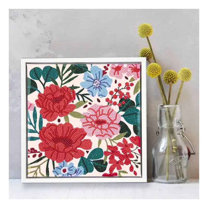 Diamond Dotz Floral Tile Kit 23cm x 23cm Bargain