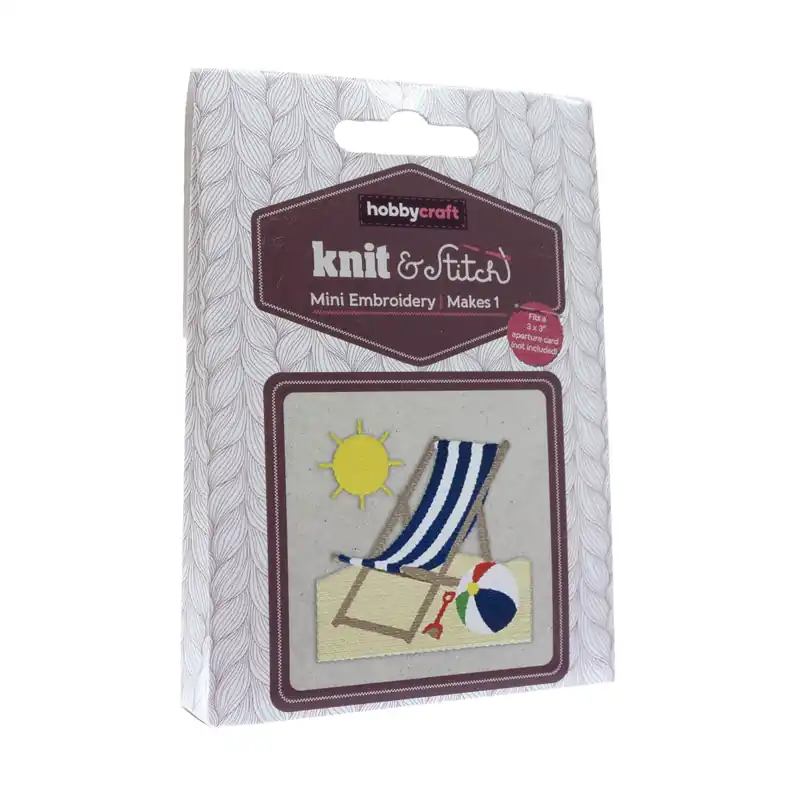 Fast Shipping Mini Deckchair Embroidery Kit
