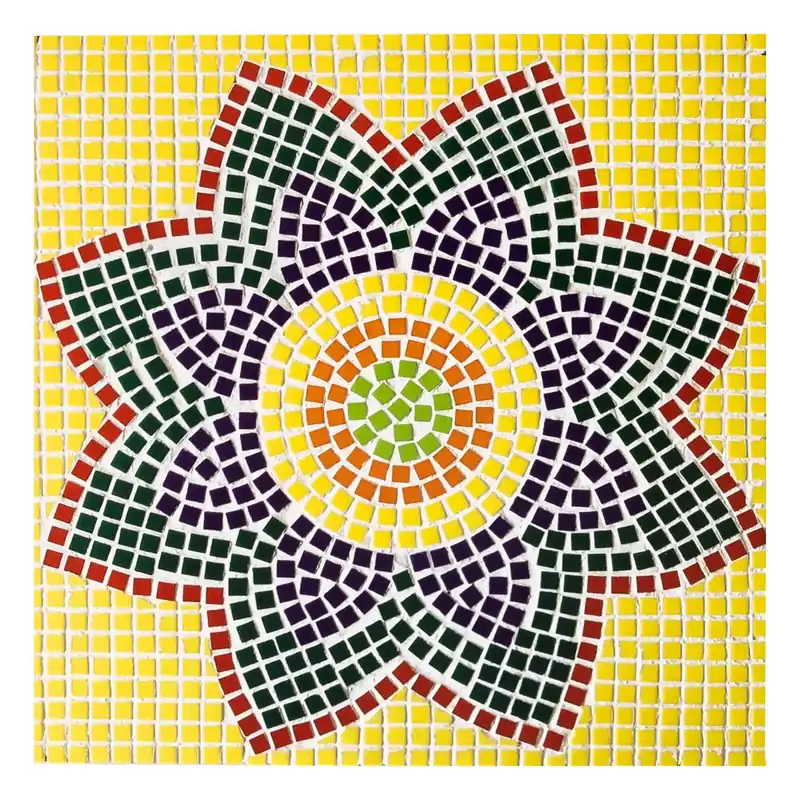 Secure Checkout Large Primary Mandala Mosaic Kit 20cm