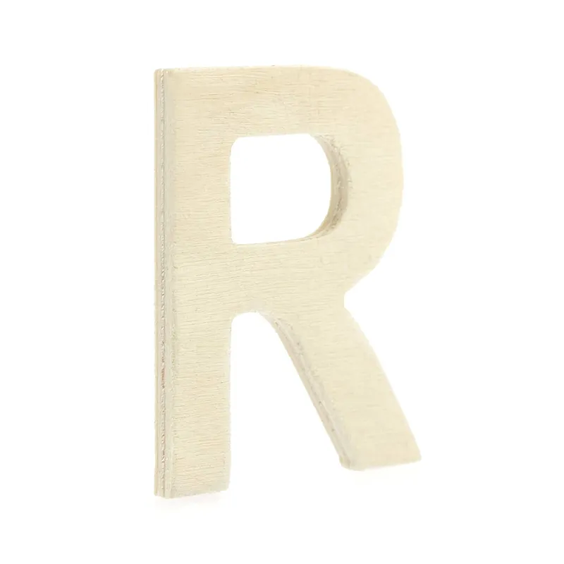 Fresh Stock Small Wooden Letter R 6.5cm