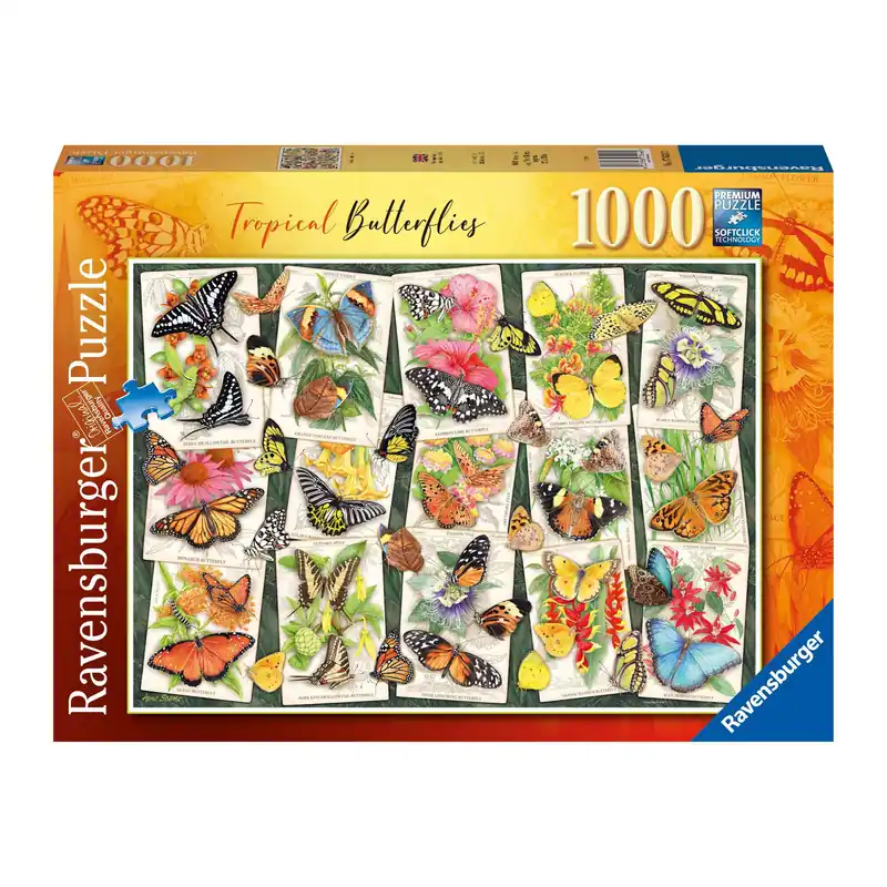 Ravensburger Tropical Butterflies Jigsaw Puzzle 1000 Pieces Order Now