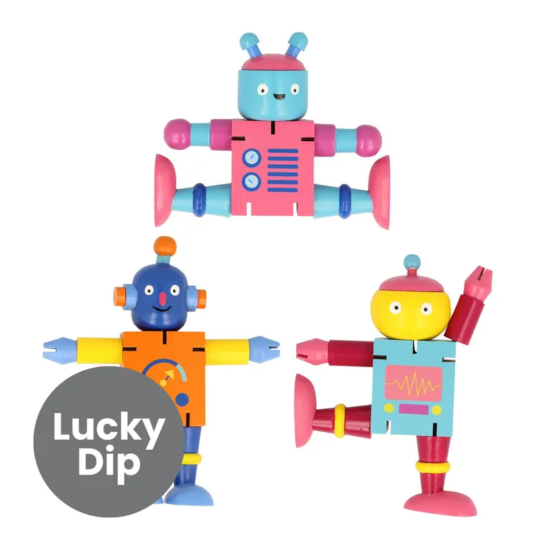 Assorted Majigg Flexi Robot Hassle-Free Returns