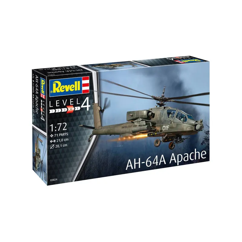 Modern Revell AH-64A Apache Model Kit 1:72