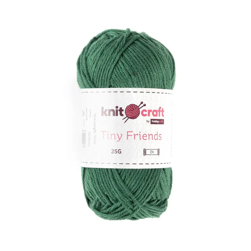 Authentic Knitcraft Green Tiny Friends Yarn 25g