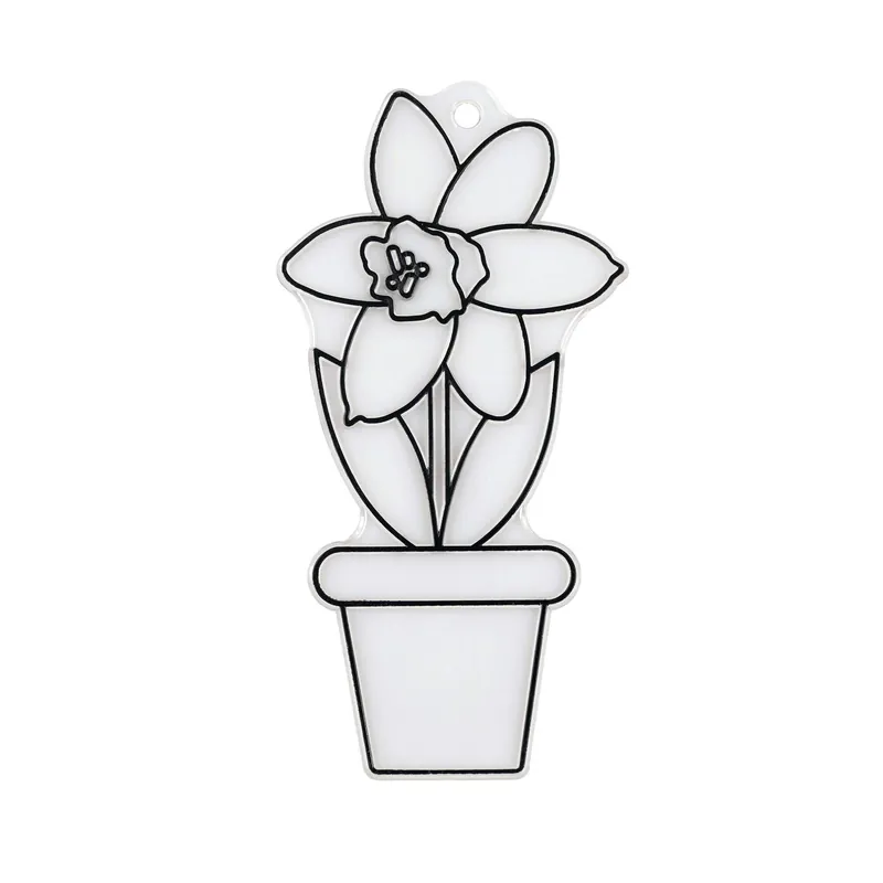 Daffodil Plastic Suncatcher Direct From Factory
