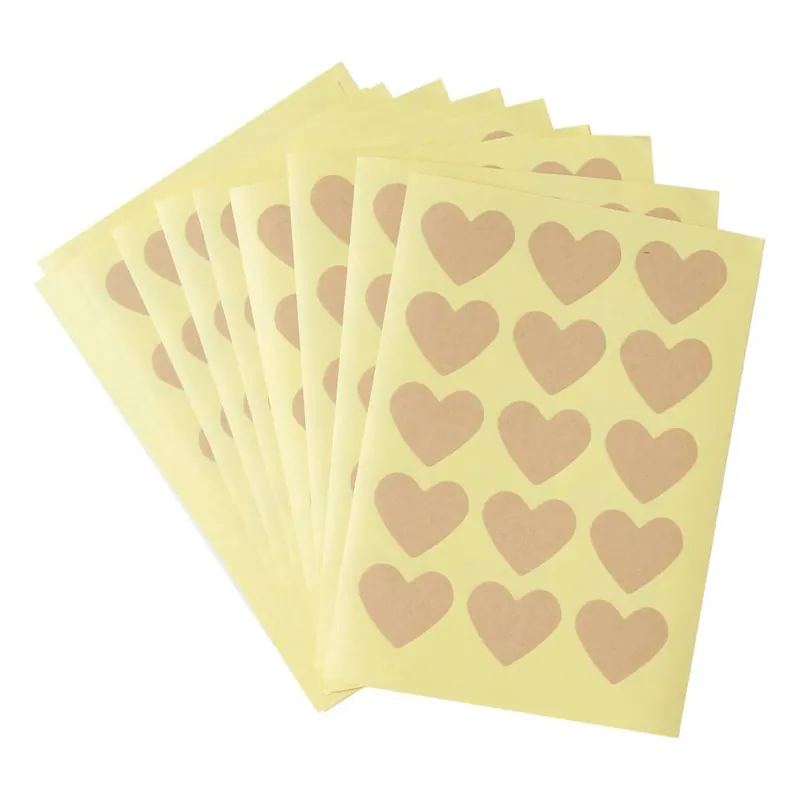 Kraft Heart Stickers 15 Pack Buy Online