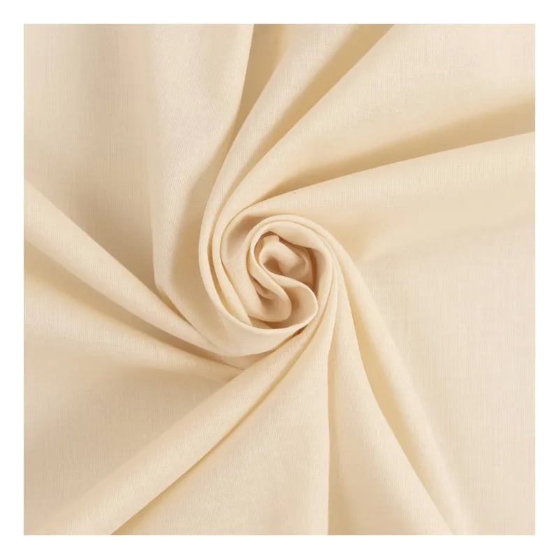 Cream Lawn Cotton Fabric by the Metre Popular