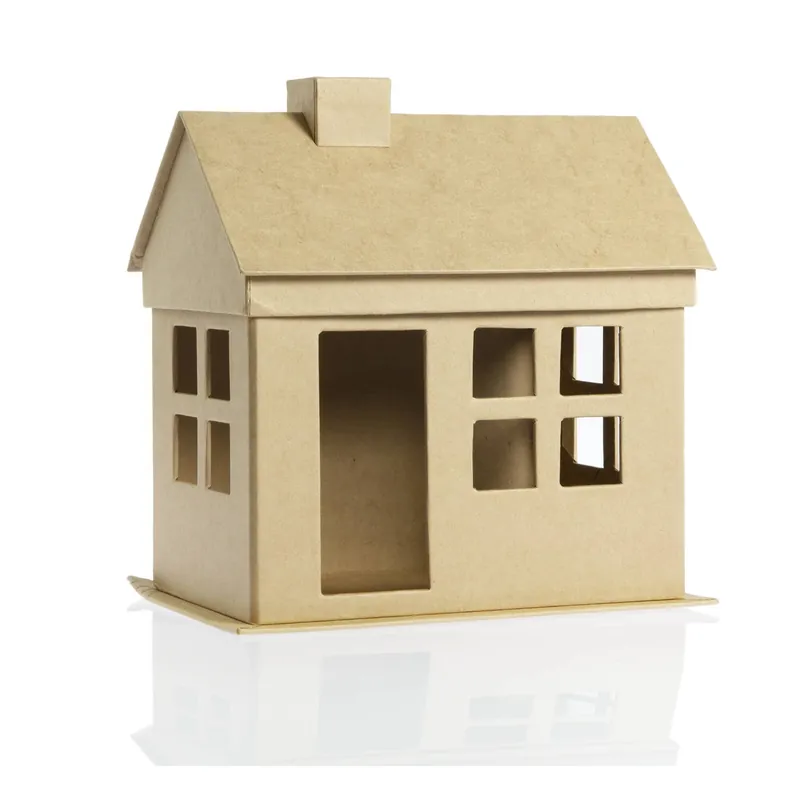 Mache House with Removable Roof 23cm Final Sale