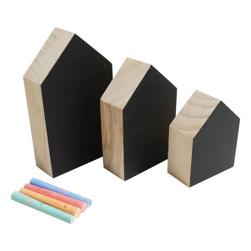 Chalkboard Wooden Houses 3 Pack Must Have