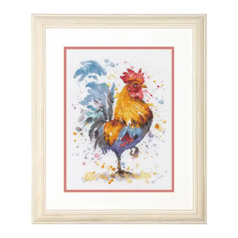 Exclusive Offer Dimensions Rooster Counted Cross Stitch Kit 23cm x 32cm