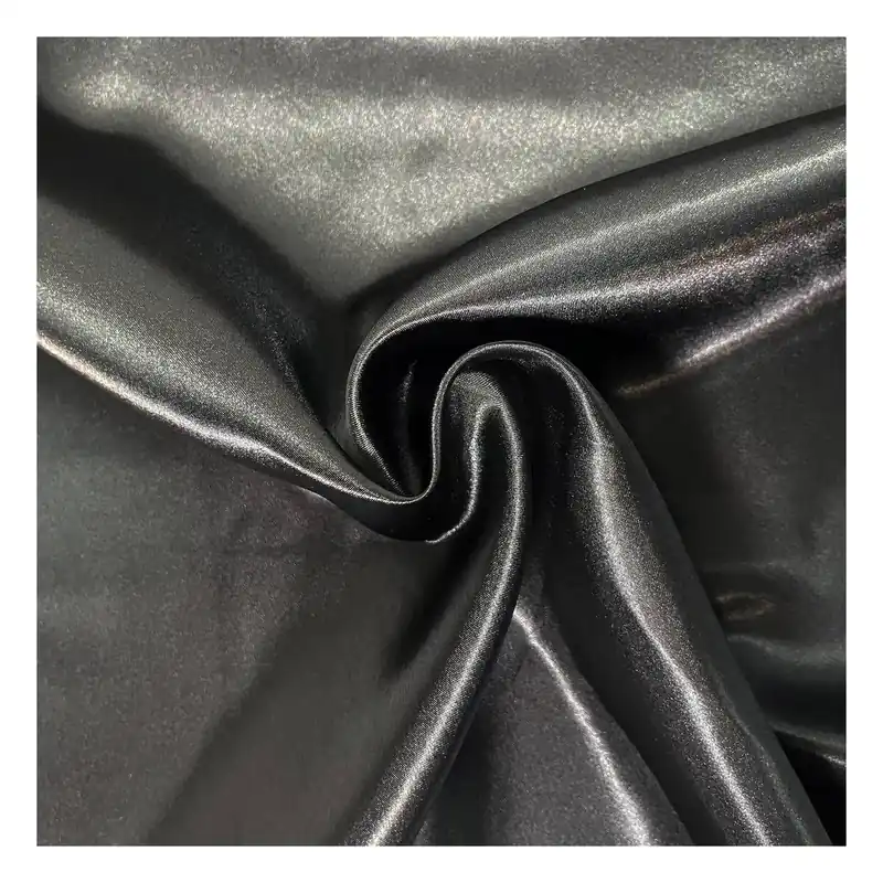 Direct From Factory Black Silky Satin Fabric by the Metre