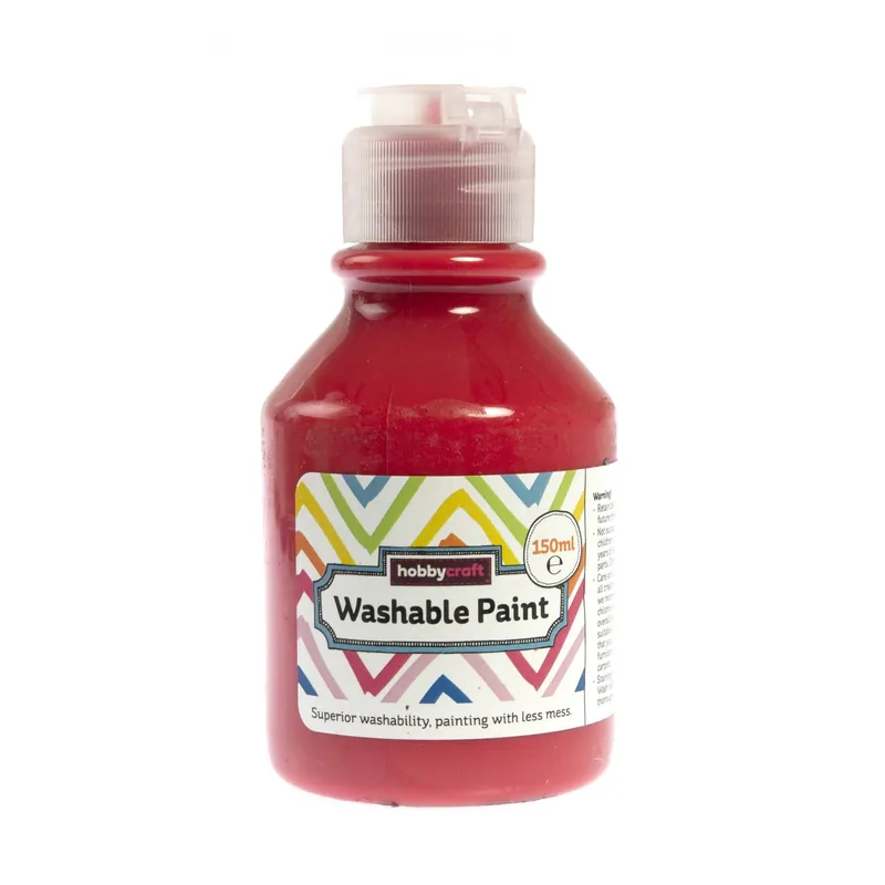 Red Washable Paint 150ml Warranty Included