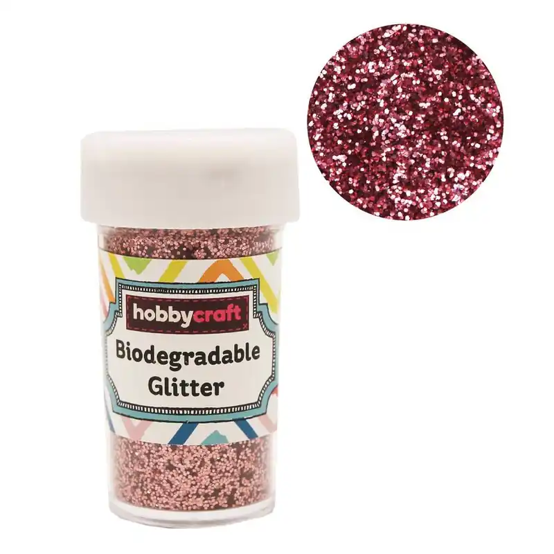 Dusky Pink Biodegradable Glitter Shaker 20g Free Returns