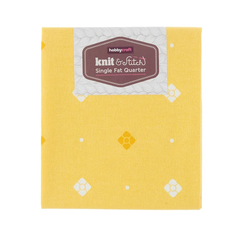 Must Have Yellow Little Petal Single Cotton Fat Quarter