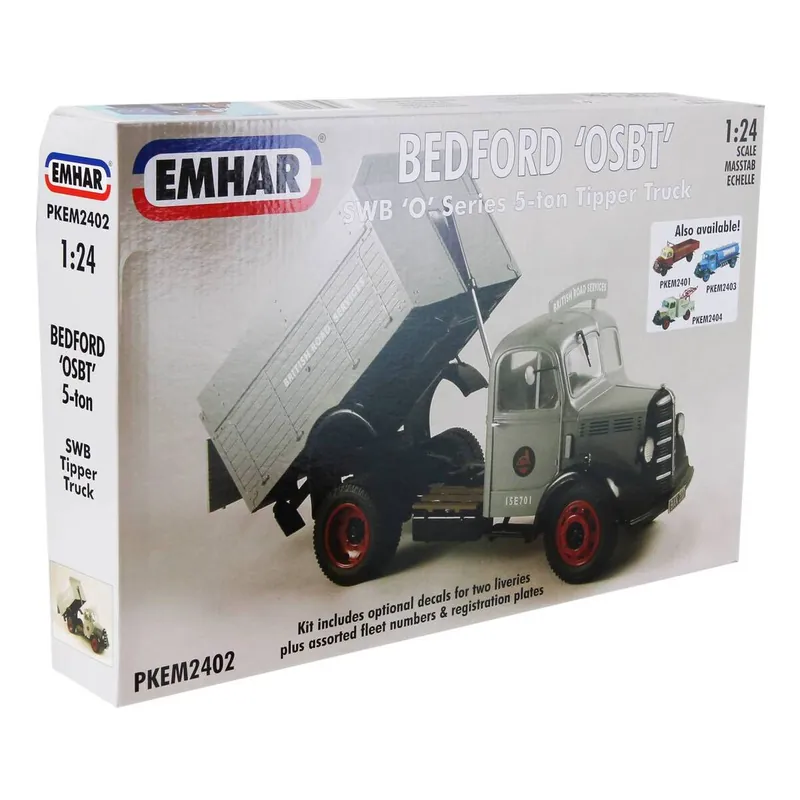 Low Price Emhar Bedford O Series SWB Tipper Truck Model Kit 1:24