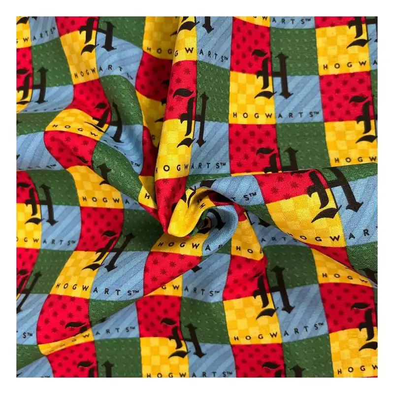 Hogwarts Check Cotton Fabric by the Metre Authentic