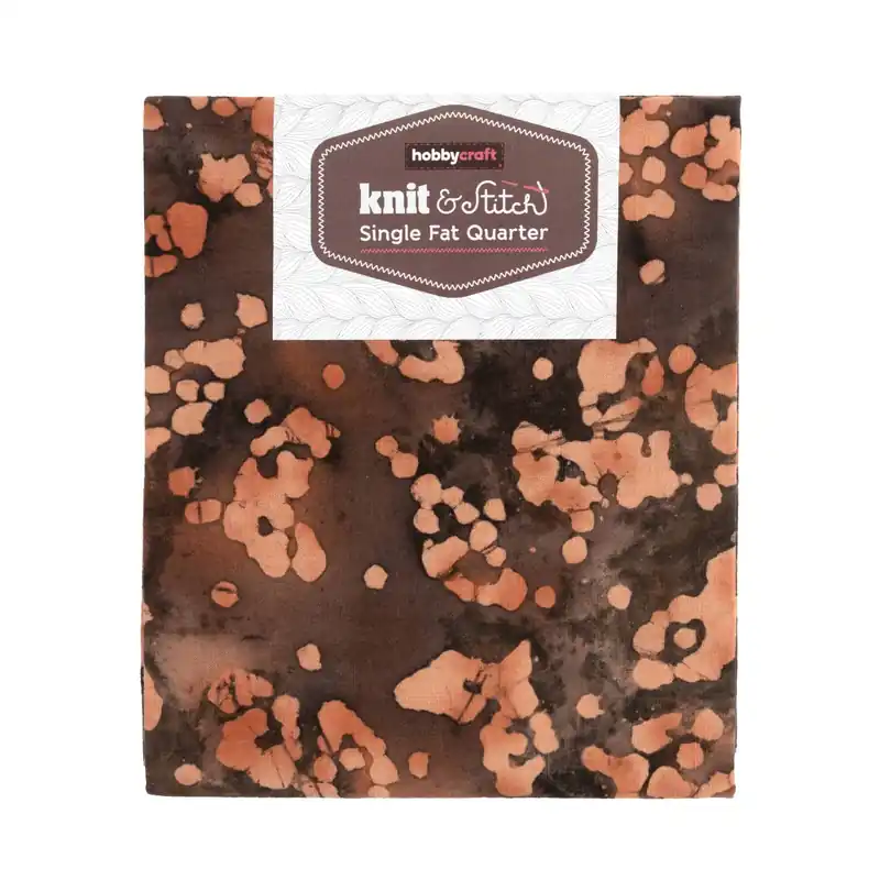 Brown Batik Single Cotton Fat Quarter Flash Sale