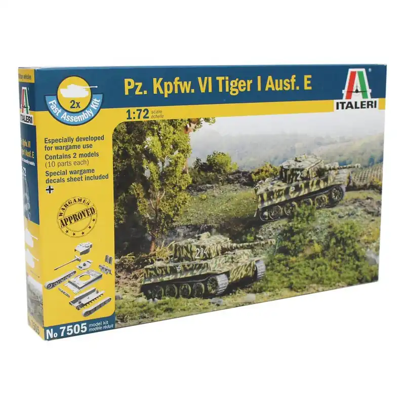 Italeri Pz.Kpfw.VI Tiger Tank I Ausf.E Model Kit 7505 Top Rated