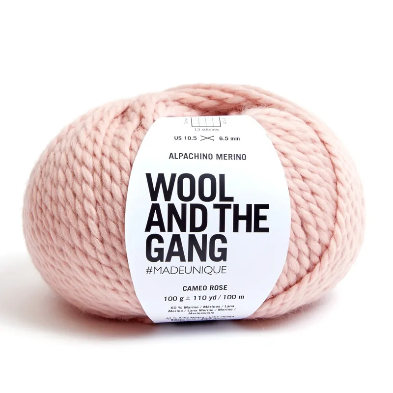 Wool and the Gang Cameo Rose Alpachino Merino 100g Bargain