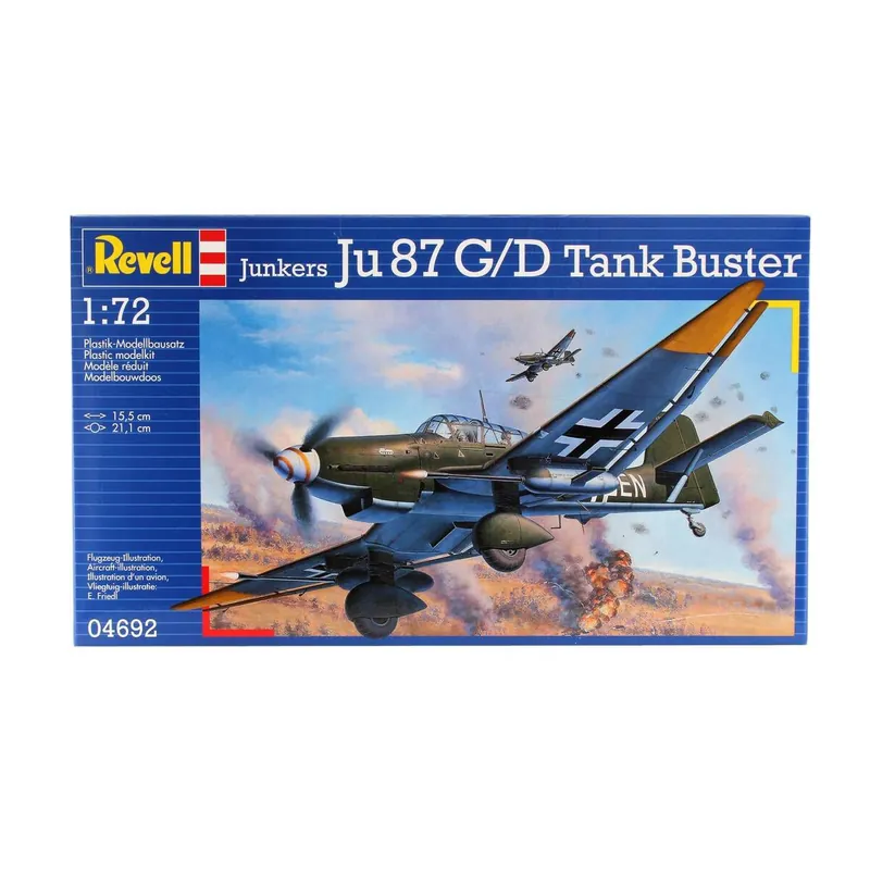 Same Day Shipping Revell Junkers Ju 87 Tank Buster Model Kit 1:72