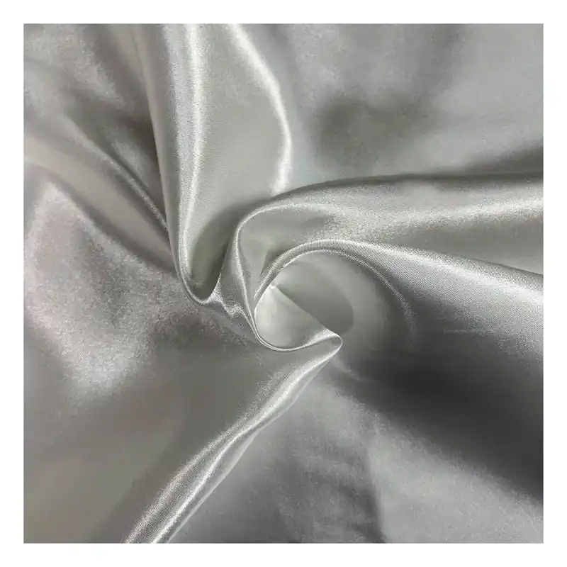 Deal Ivory Silky Satin Fabric by the Metre