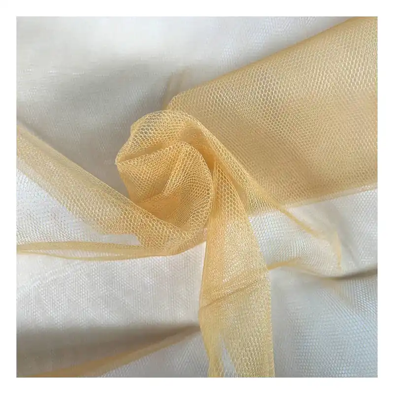 Gold Nylon Dress Net Fabric by the Metre Next Day Delivery