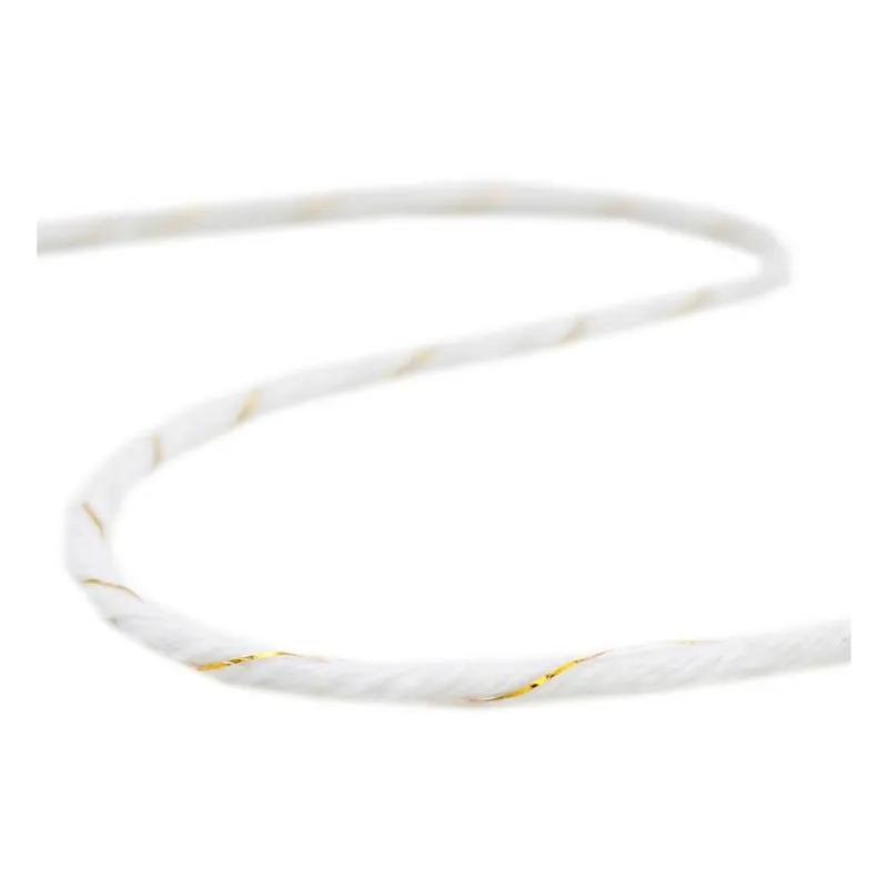 Gold and White Knot Cord 2mm x 8m Buy Direct