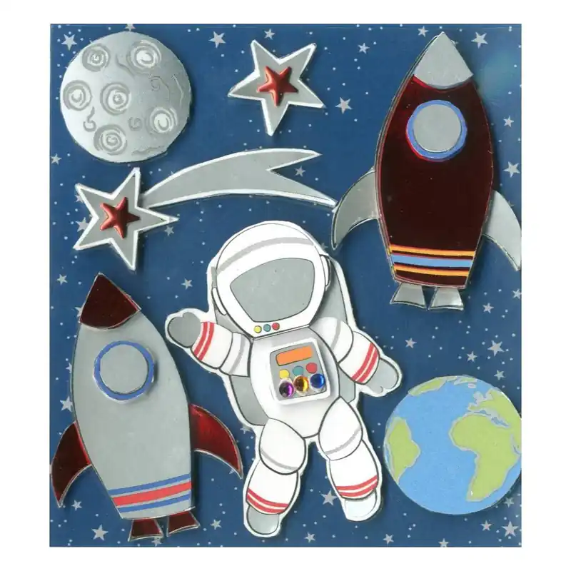 Express Yourself Space Rocket Card Toppers 7 Pieces Hassle-Free Returns