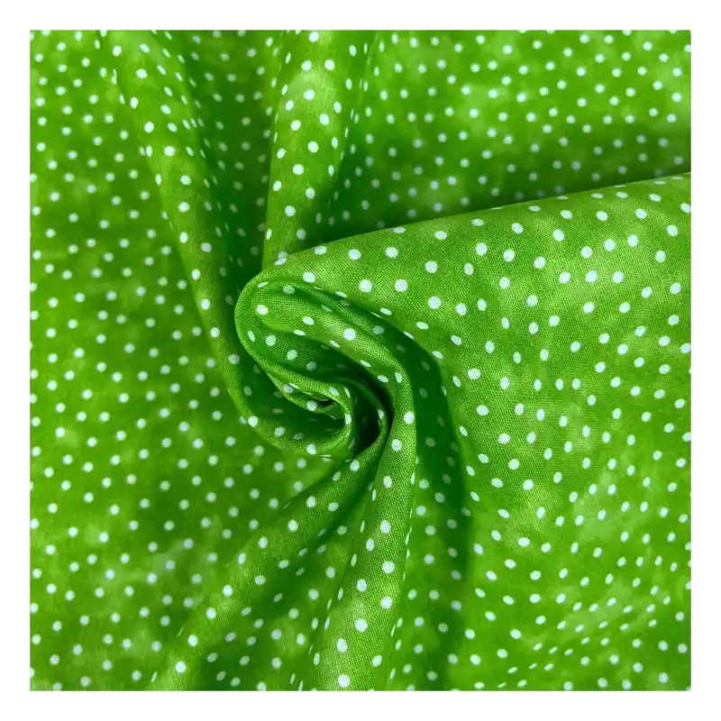 Limeade Spotty Cotton Textured Blender Fabric by the Metre Holiday Sale