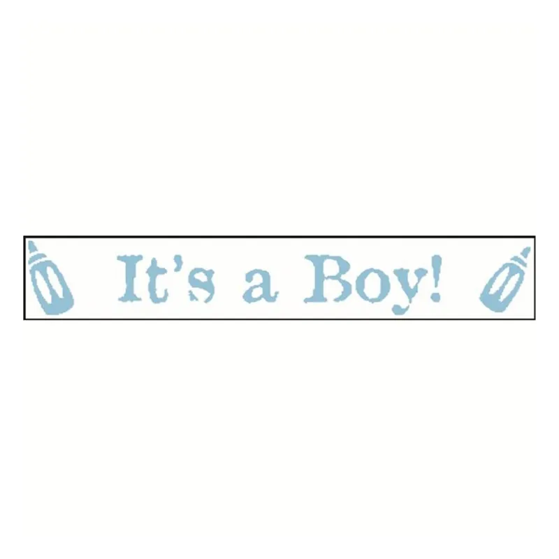 Baby Blue on White It's A Boy Ribbon 25mm x 3m While Supplies Last