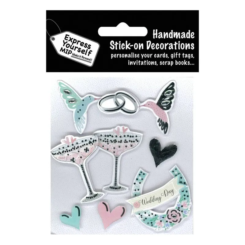 Instant Buy Express Yourself Wedding Ring Bird Card Toppers 6 Pieces