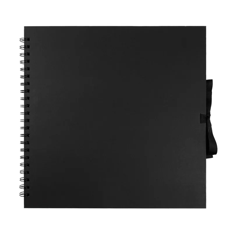 Spiral Bound Black Scrapbook 12 x 12 Inches Secure Checkout