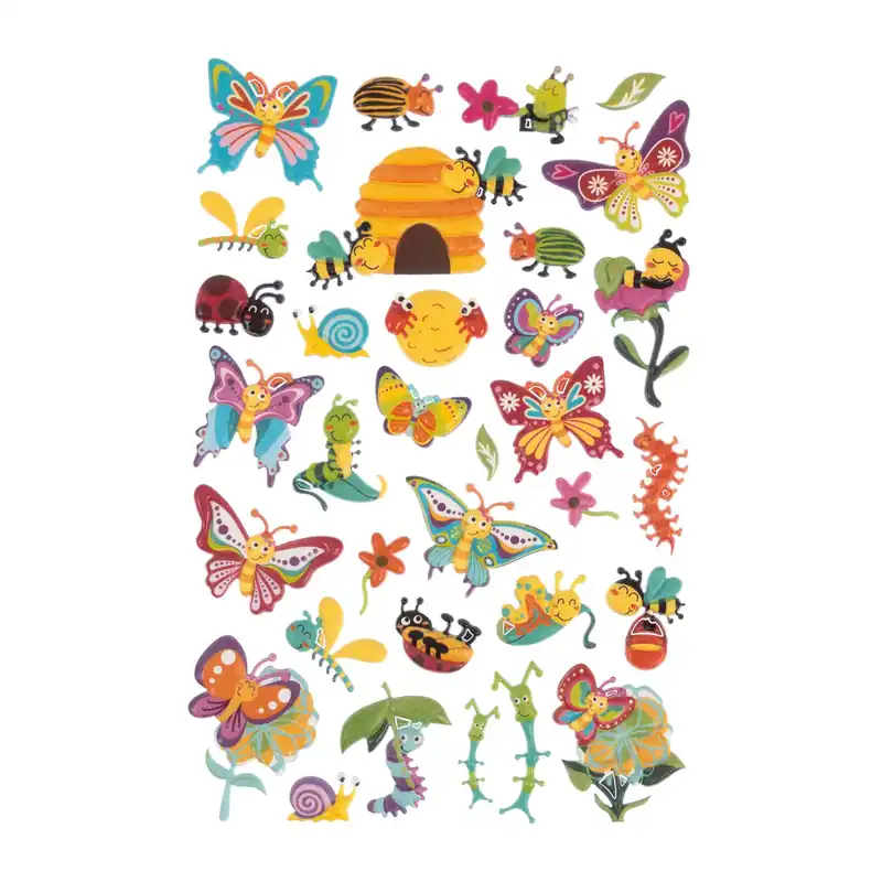 Butterfly Puffy Stickers Warranty Included