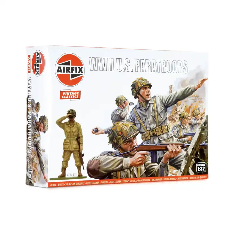 Airfix WWII U.S. Paratroops Model Kit 1:32 Buy Direct