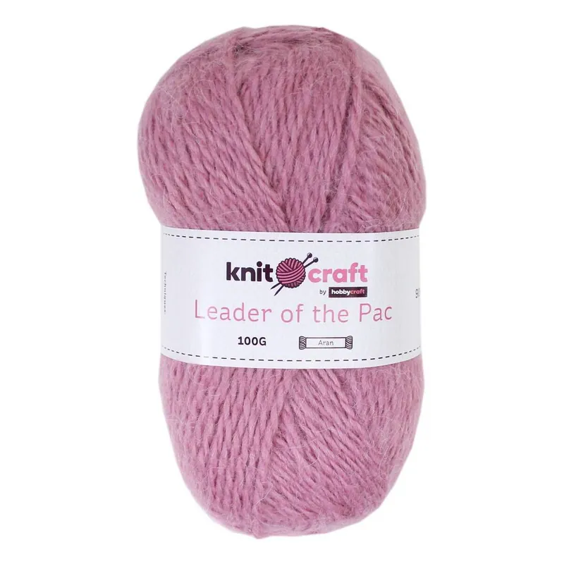 Knitcraft Pink Leader of the Pac Aran Yarn 100g Don’t Miss Out