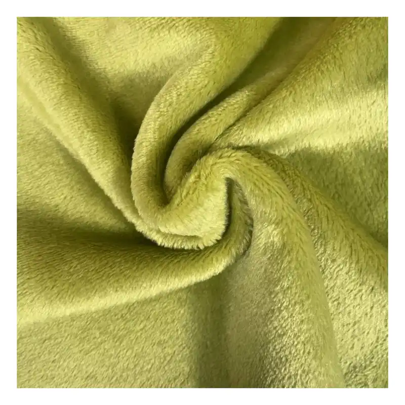Lime Cuddle Fleece Fabric by the Metre Price Cut