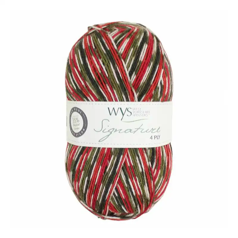 Crafted West Yorkshire Spinners Holly Berry Signature 4 Ply Yarn 100 g