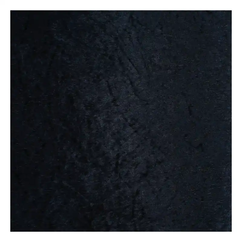 Navy Crushed Velour Fabric by the Metre No Minimum Order