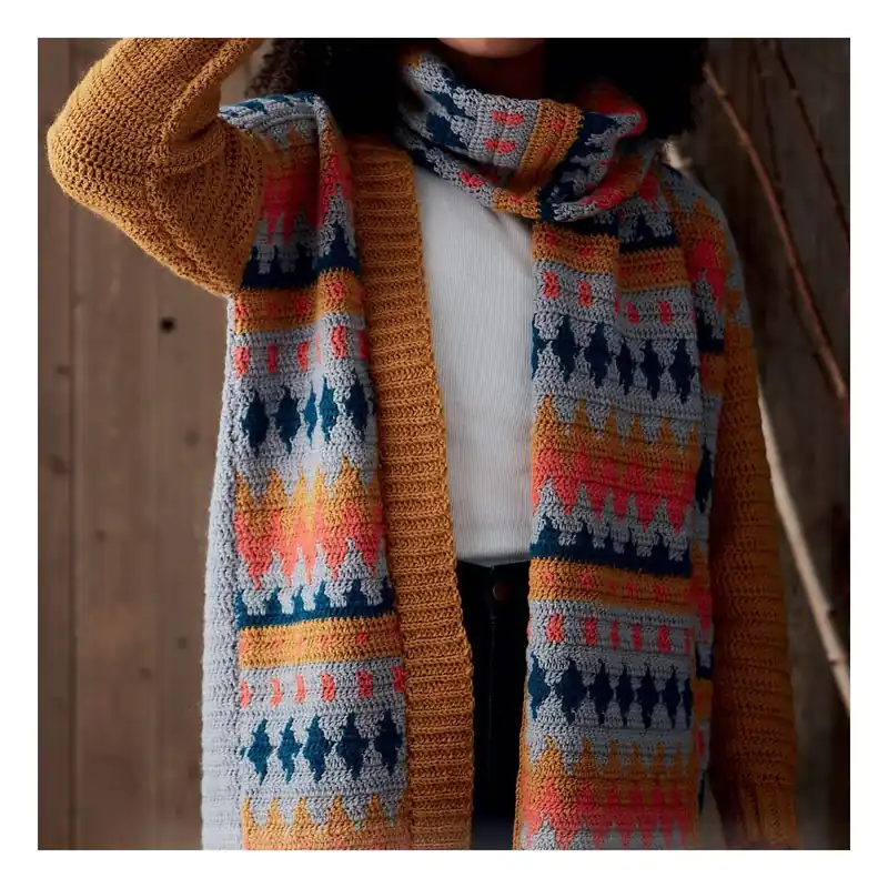 Knitcraft Crochet Cardigan and Scarf Digital Pattern 0223 High Quality