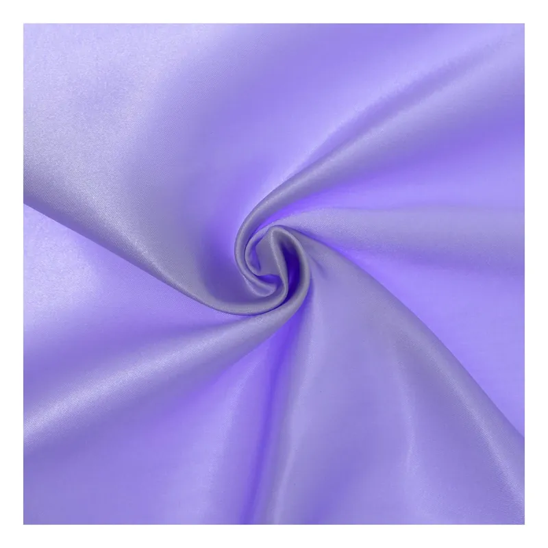 Warranty Included Lilac Silky Satin Fabric by the Metre