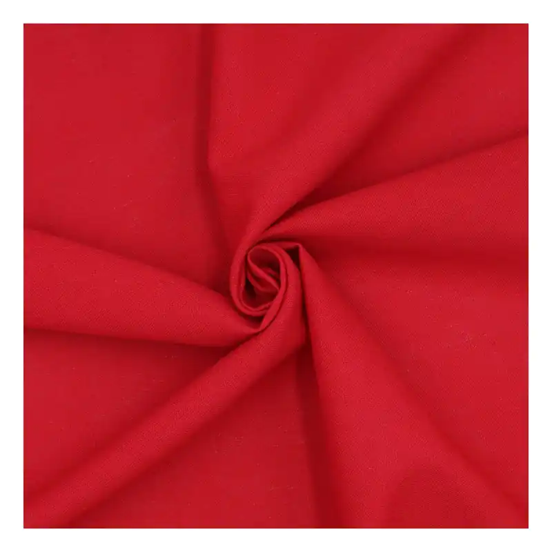 Super Sale Red Linen Blend Fabric by the Metre